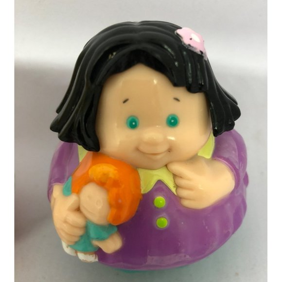 VTG Hasbro Playskool Weebles Wobble Figures, Baby Doll, Teddy Bear, Ice Cream - Picture 4 of 7